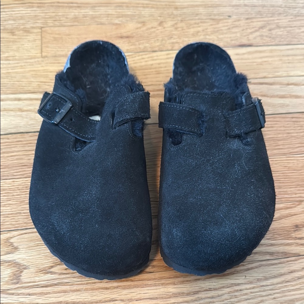 Birkenstock Shearling Boston Clogs size 39